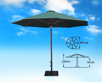 Teak-Parasol-Round